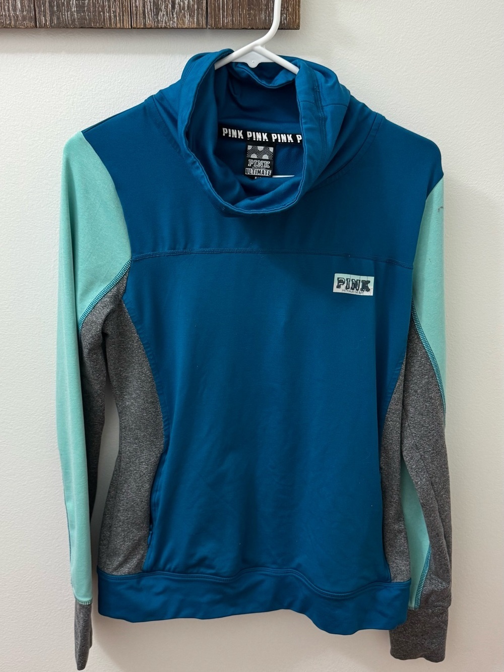 Victoria's Secret PINK Bright Teal Pullover Hoodie